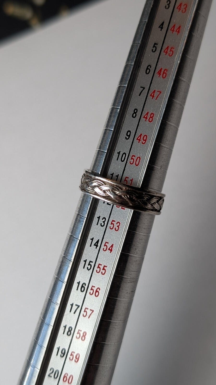 Vintage Sterling Silver Weave Band Ring | Size L | 925 Silver - Image 3