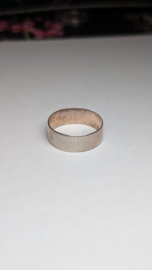 Vintage Sterling Silver Simple Band Ring | Size S 1/2 | 925 Silver