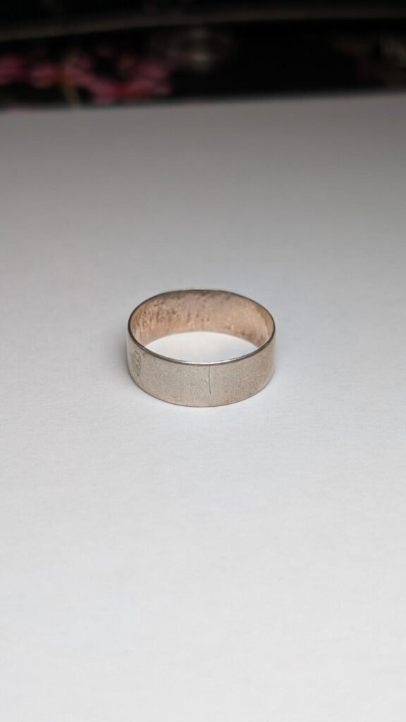 Vintage Sterling Silver Simple Band Ring | Size S 1/2 | 925 Silver