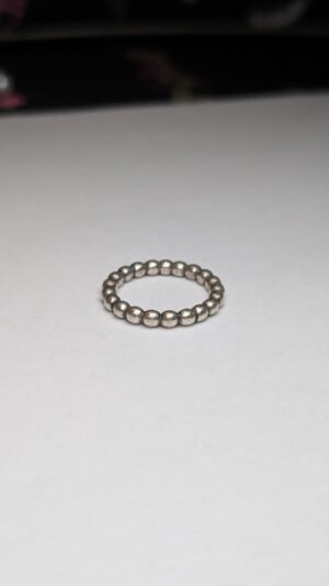 Genuine Sterling Silver Pandora Bubble Stacking Ring | Size K | S925 ALE Silver