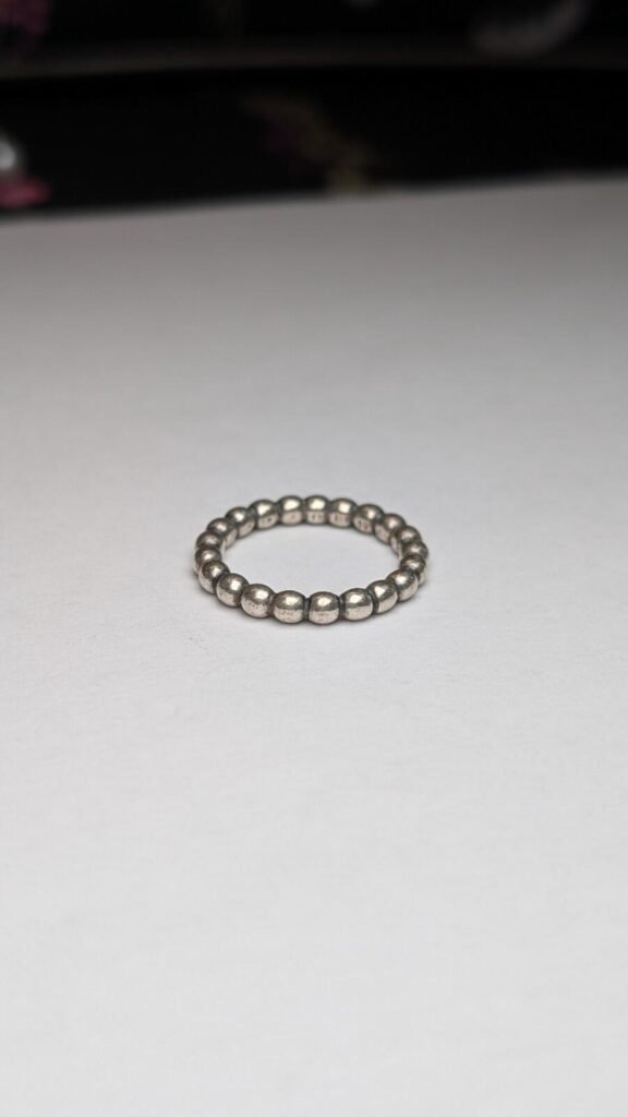 Genuine Sterling Silver Pandora Bubble Stacking Ring | Size K | S925 ALE Silver