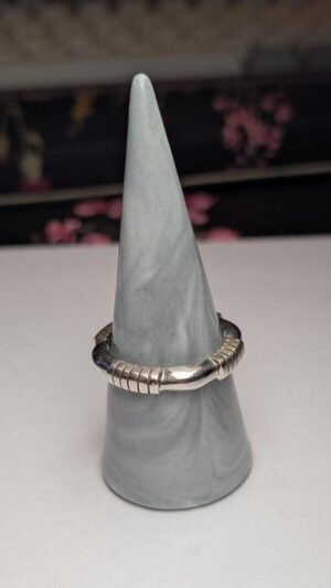 Vintage Sterling Silver Textured Band Ring | Size Y 1/2 | 925 Silver