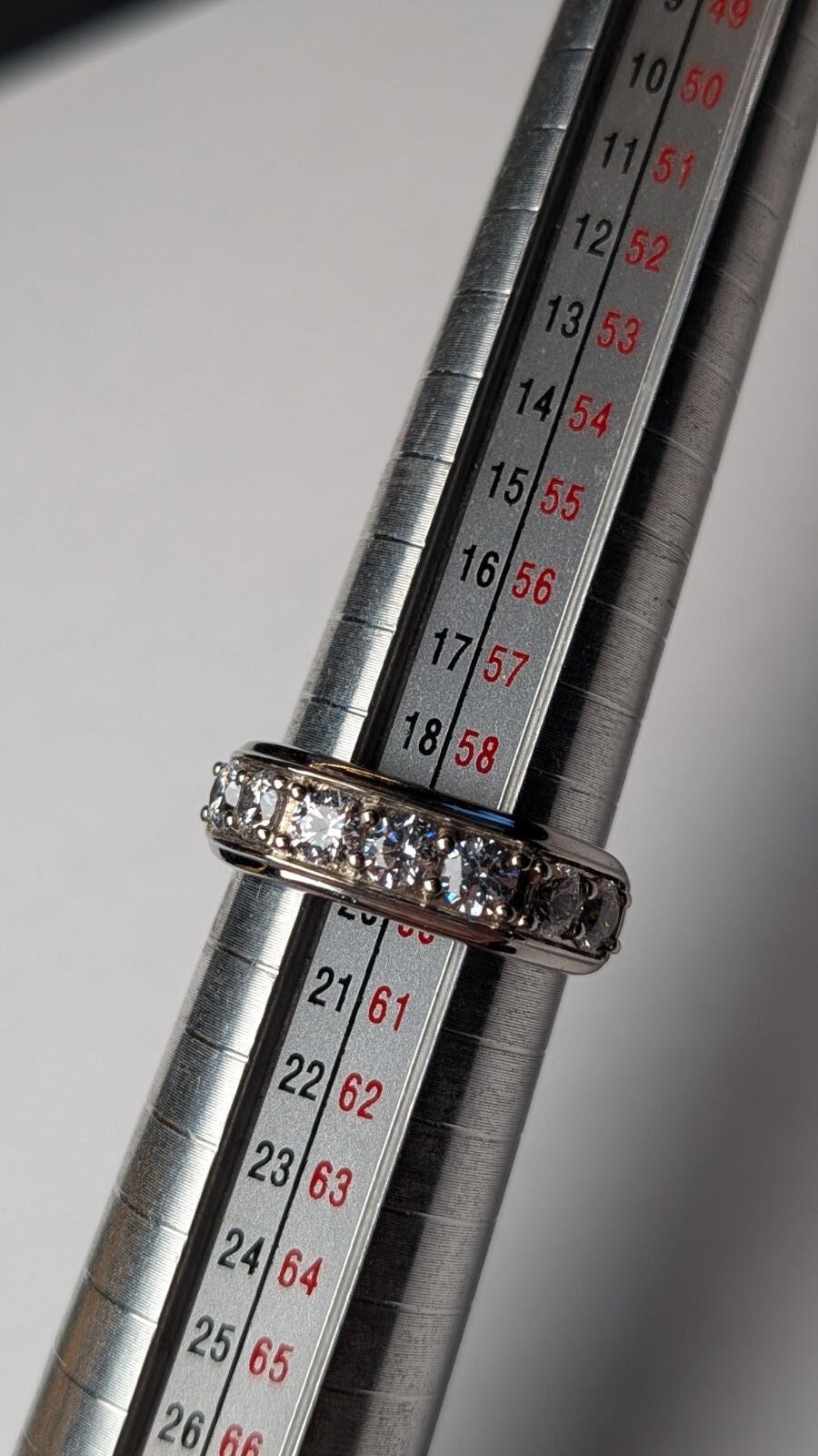 Vintage Sterling Silver Swarovski 7 Stone CZ Ring | Size R 1/2 | 925 Silver - Image 10