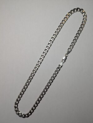 Vintage Sterling Silver Curb Link Chain Necklace | 50cm | 47.50g