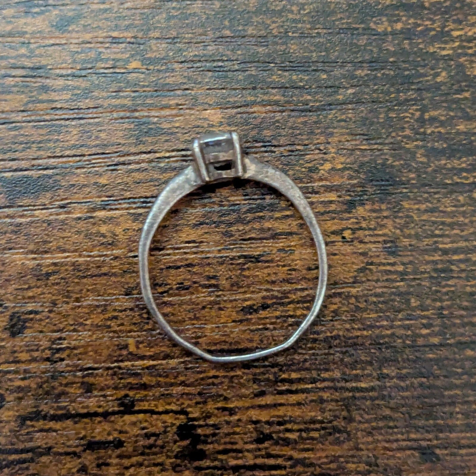 Vintage Sterling Silver Ring | Gemstone Unknown | Size L 1/2 - Image 9