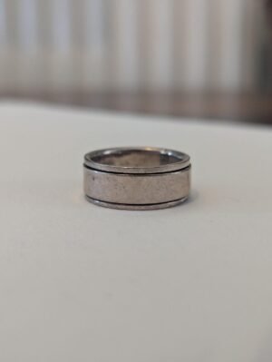 Vintage Sterling Silver Spinner Ring | Size Q 1/2