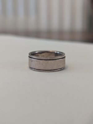Vintage Sterling Silver Spinner Ring | Size Q 1/2