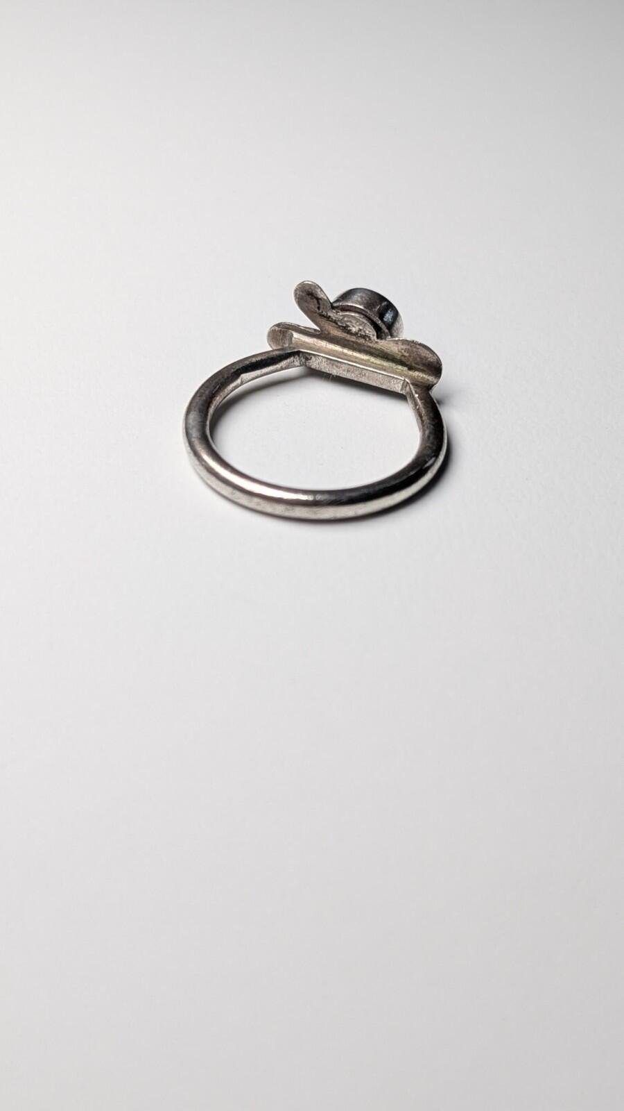 Vintage Sterling Silver Flower Ring | Size P 1/2 | 925 Silver - Image 6