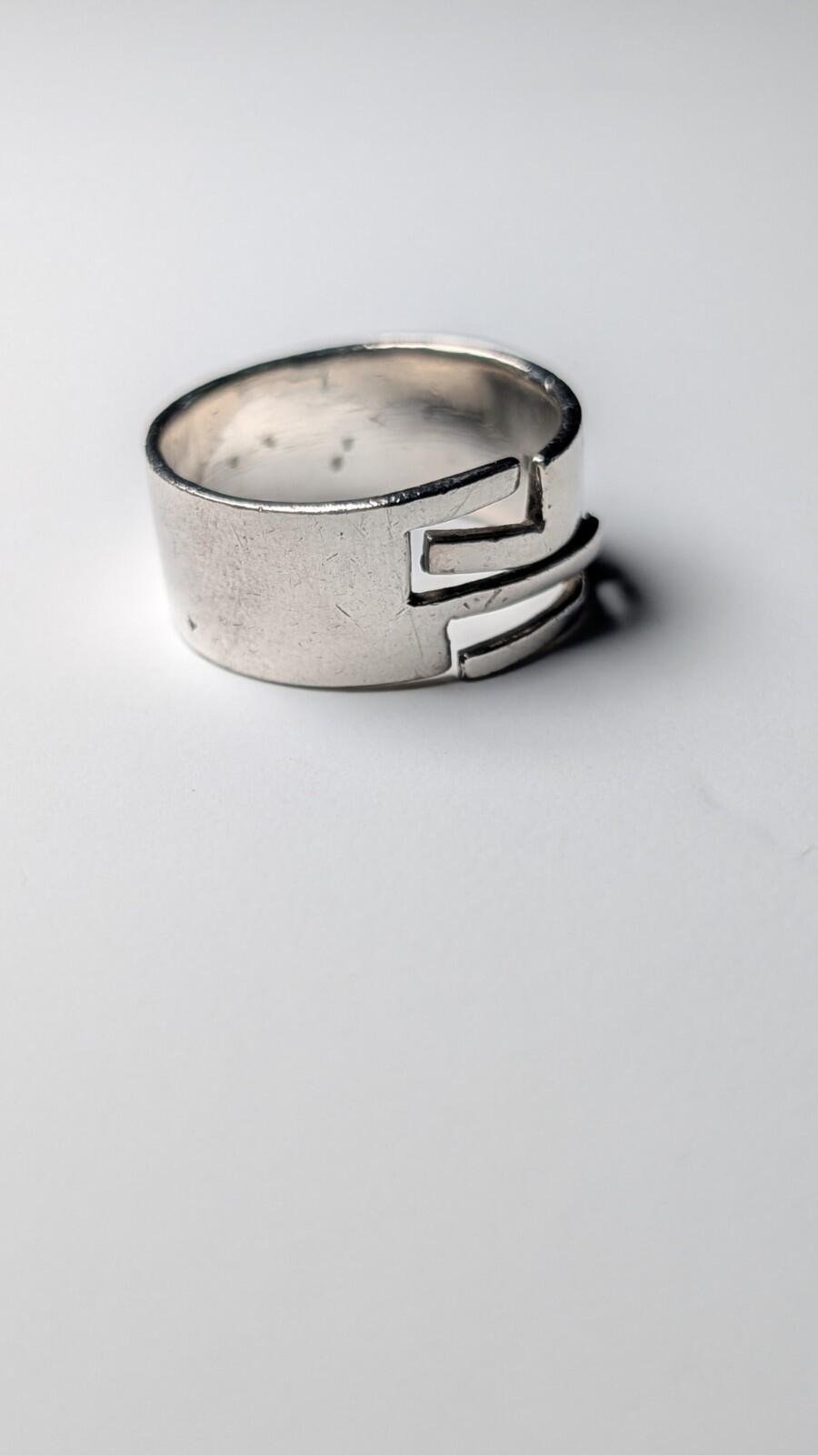 Vintage Sterling Silver Band Ring | Size U 1/2 | 925 Silver - Image 2