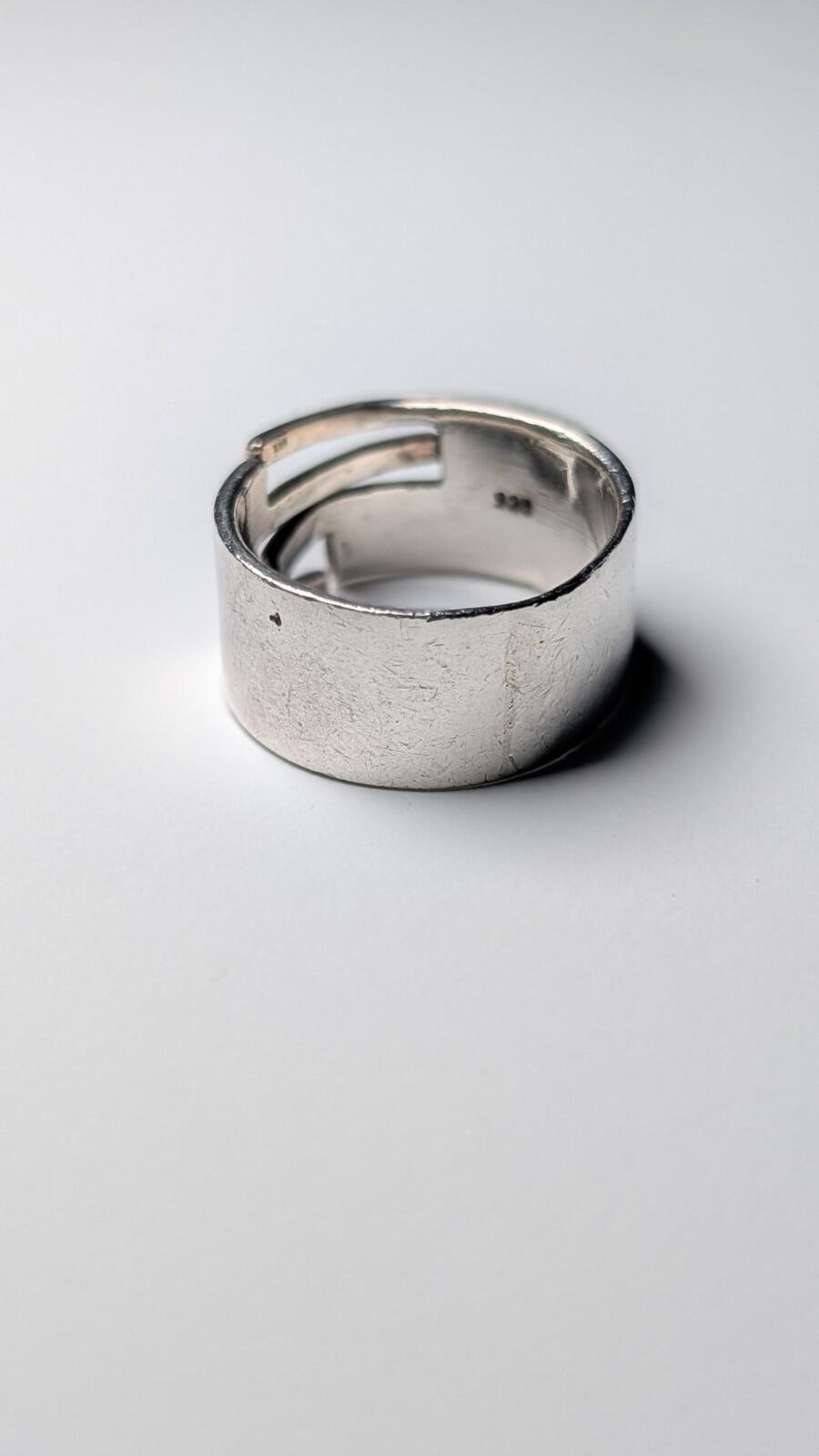 Vintage Sterling Silver Band Ring | Size U 1/2 | 925 Silver - Image 3