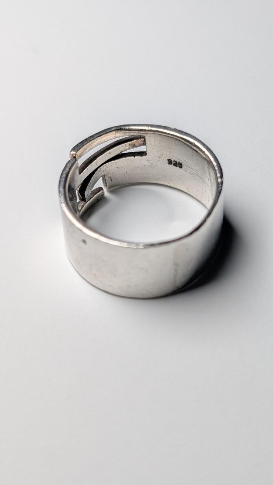 Vintage Sterling Silver Band Ring | Size U 1/2 | 925 Silver - Image 4