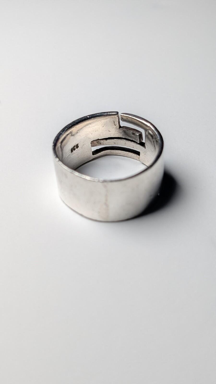 Vintage Sterling Silver Band Ring | Size U 1/2 | 925 Silver - Image 5