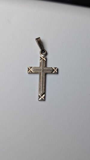 Vintage Sterling Silver Christian Cross | 925 Silver | 1.66g