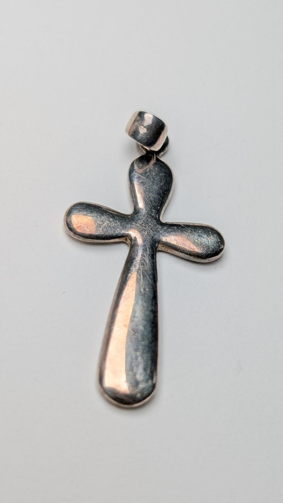 Vintage Sterling Silver Christian Cross | 925 Silver | 5.65g - Image 2