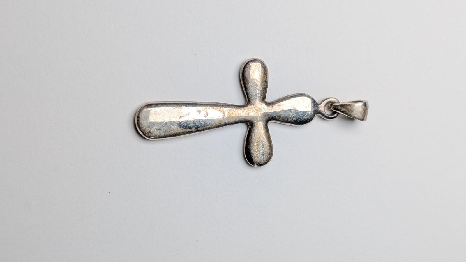 Vintage Sterling Silver Christian Cross | 925 Silver | 5.65g - Image 3