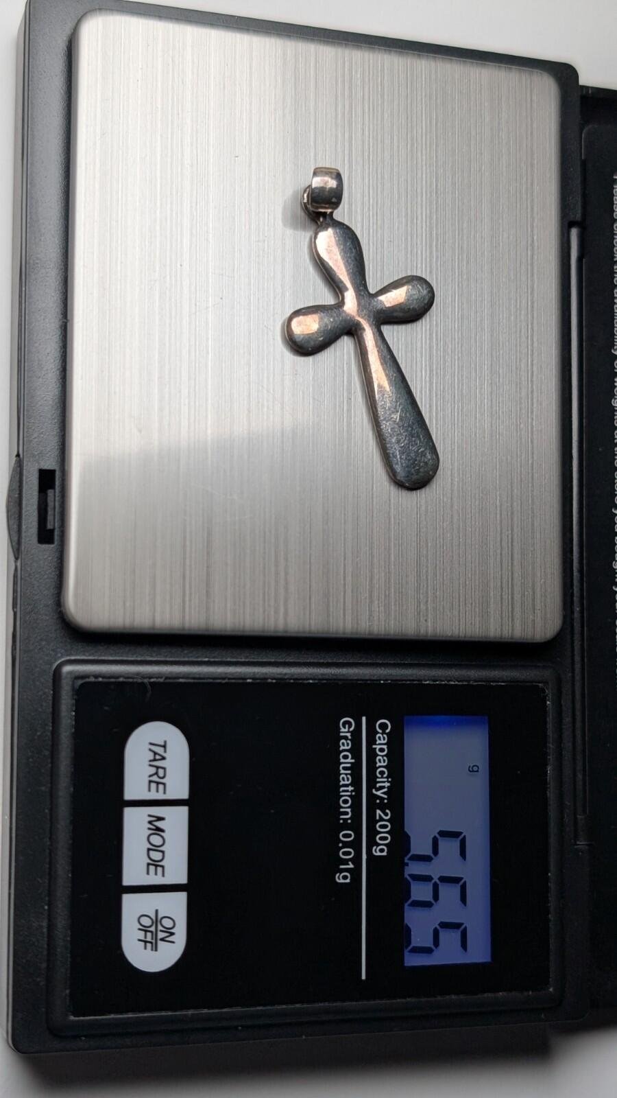 Vintage Sterling Silver Christian Cross | 925 Silver | 5.65g - Image 4