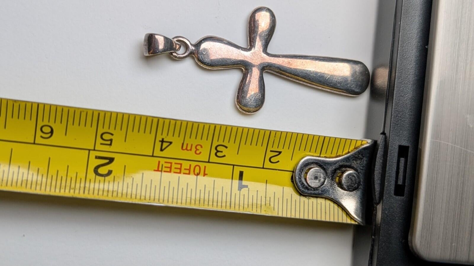 Vintage Sterling Silver Christian Cross | 925 Silver | 5.65g - Image 5
