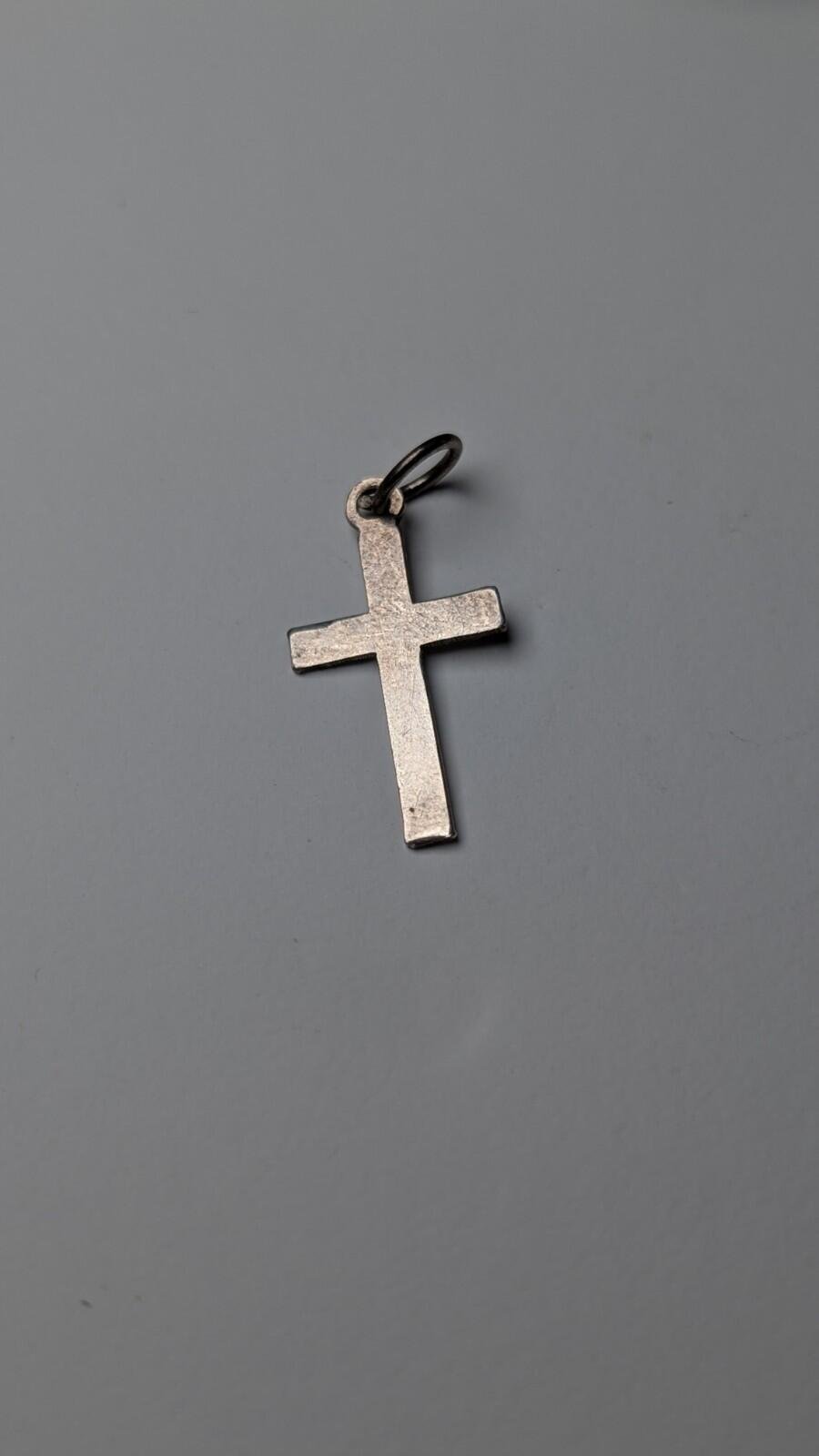 Vintage Sterling Silver Christian Cross | 925 Silver | 0.4g - Image 2