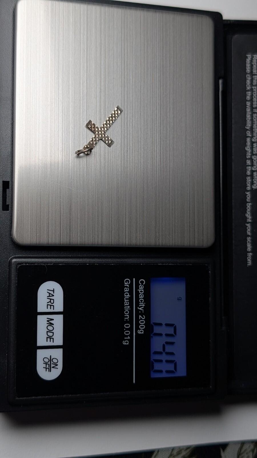 Vintage Sterling Silver Christian Cross | 925 Silver | 0.4g - Image 4