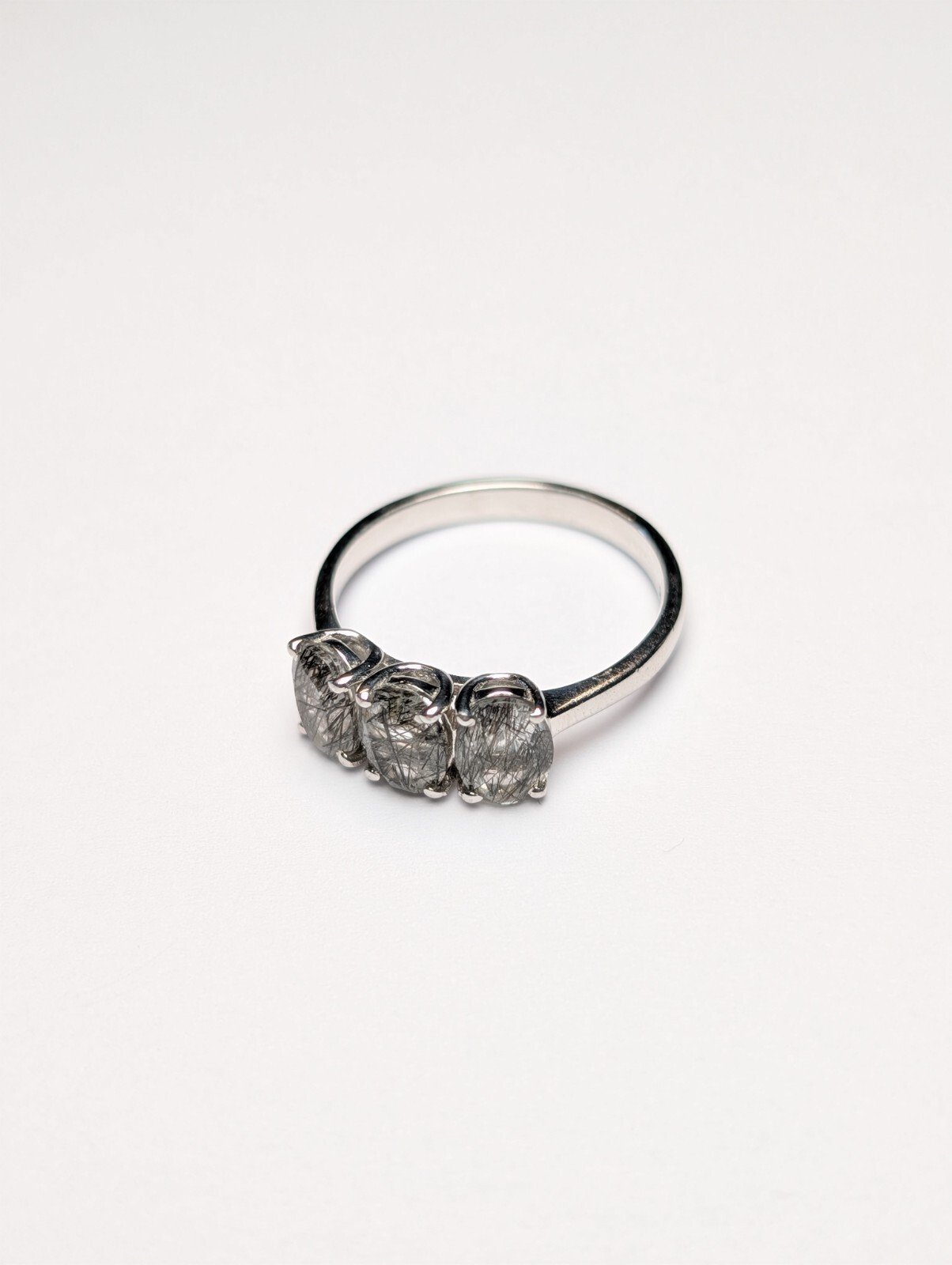 Vintage Sterling Silver Rutilated Quartz Ring | Size P 1/2 | 925 Silver - Image 5