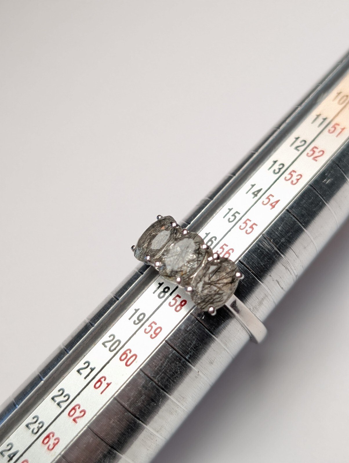 Vintage Sterling Silver Rutilated Quartz Ring | Size P 1/2 | 925 Silver - Image 11