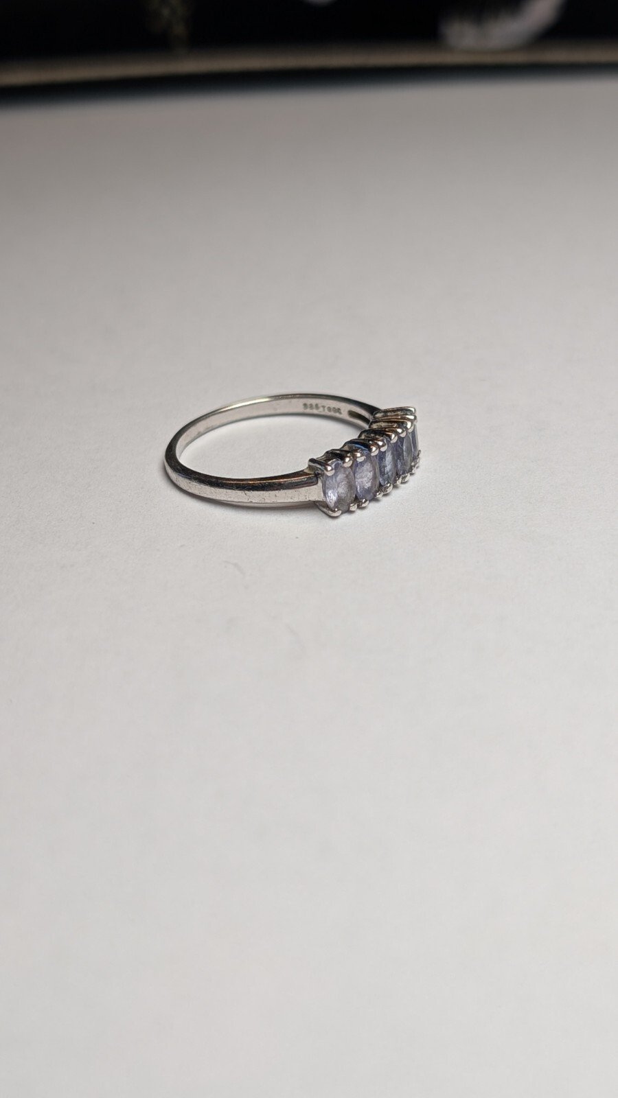Vintage Sterling Silver Violet Tanzanite Ring | Size S | 925 Silver - Image 3
