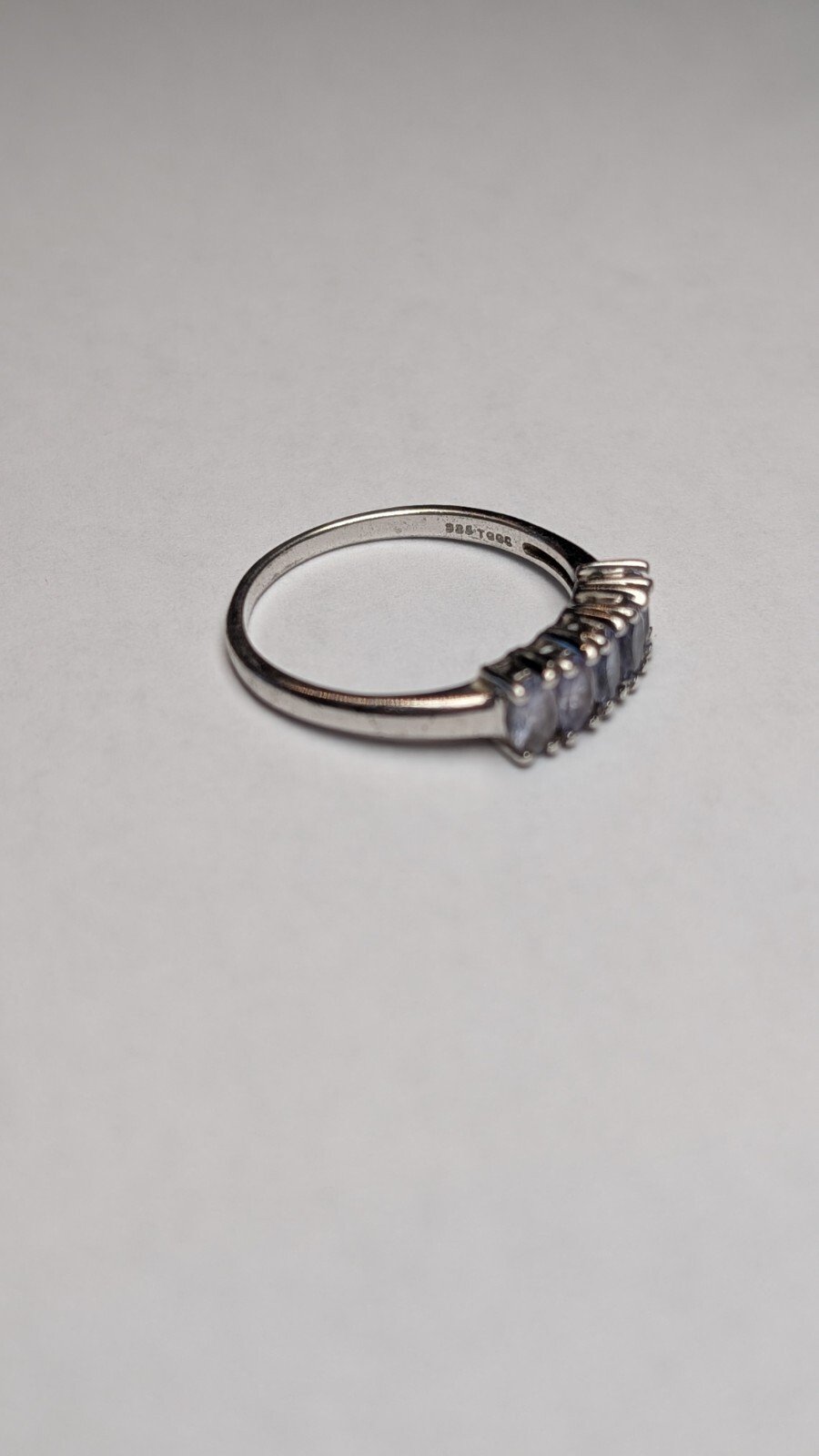 Vintage Sterling Silver Violet Tanzanite Ring | Size S | 925 Silver - Image 4