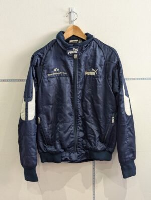 Vintage PUMA BMW Williams F1 Windbreaker Blue & White Jacket | Size Small