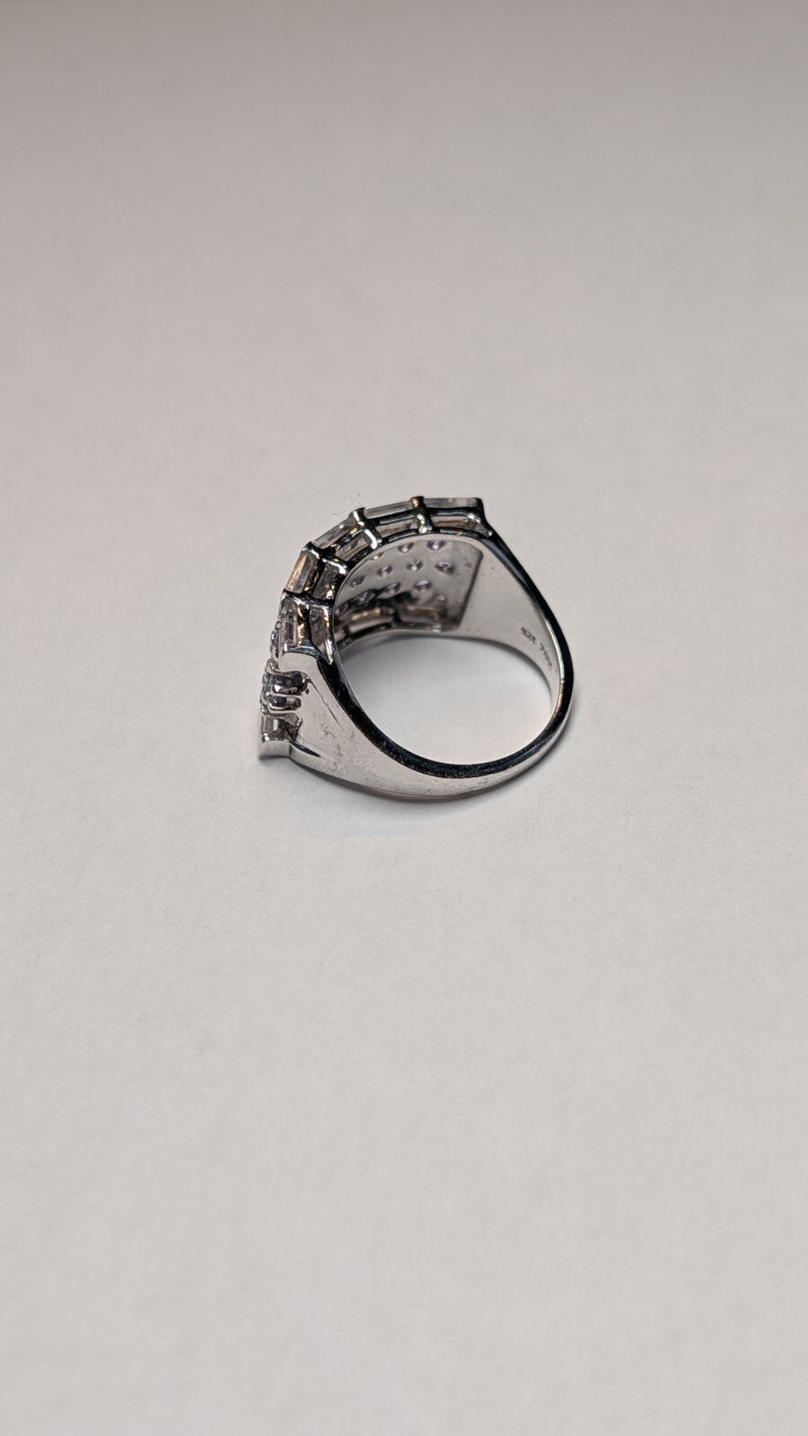 Vintage Sterling Silver Blue/Purple Tanzanite Ring | Size O | 925 Silver - Image 5