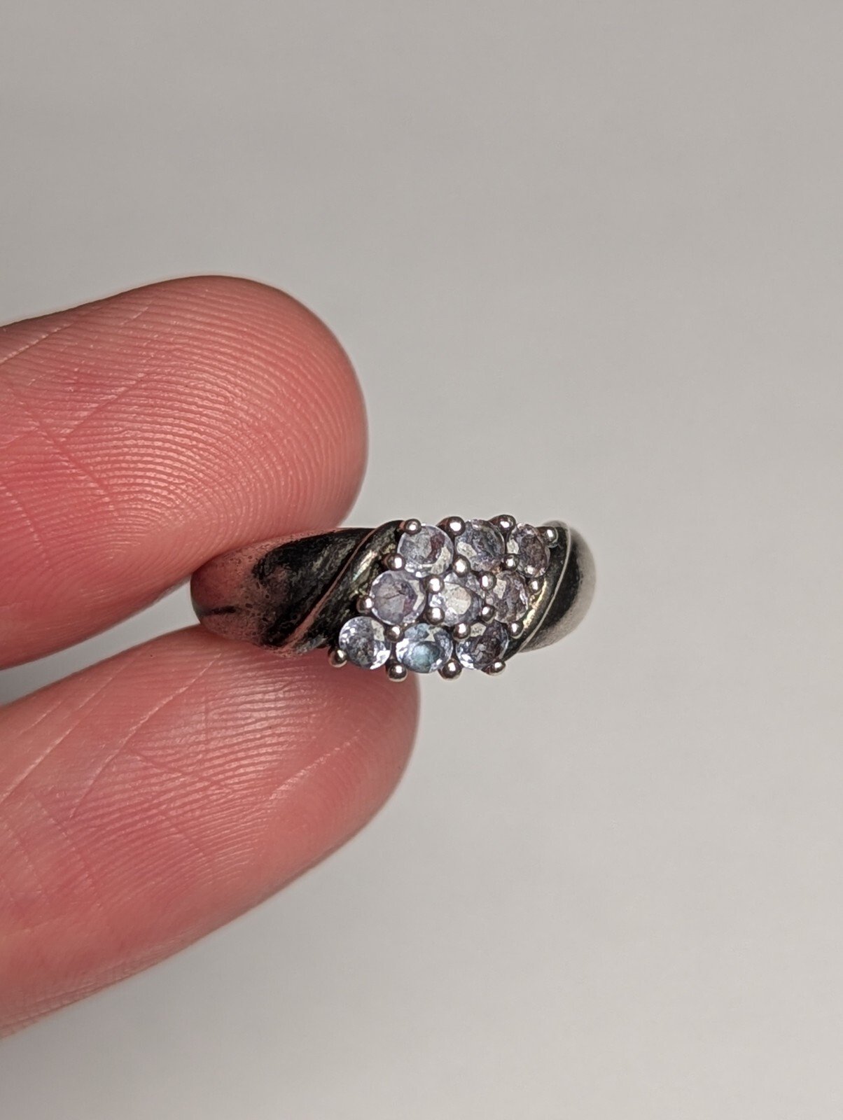 Vintage Sterling Silver Blue Tanzanite Ring | Size I 1/2 | 925 Silver - Image 7