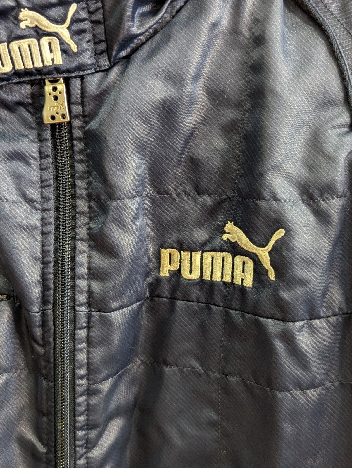 Vintage PUMA BMW Williams F1 Windbreaker Blue & White Jacket | Size Small - Image 6