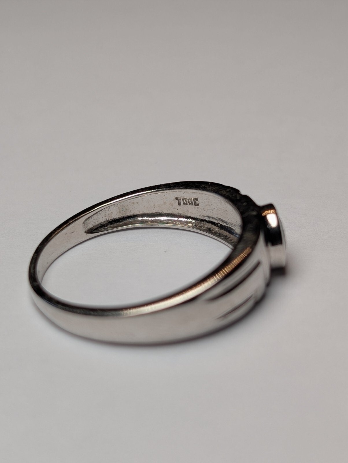 Vintage Sterling Silver Clear CZ Gemstone Ring | Size V 1/2 | 925 Silver - Image 4