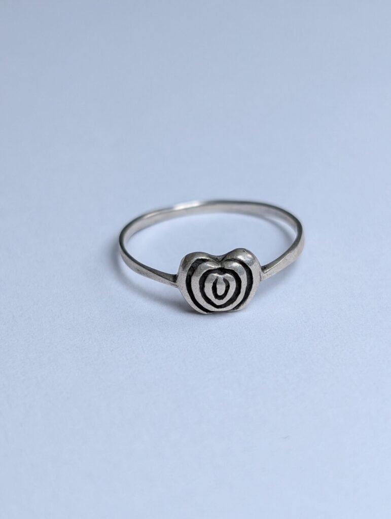 Vintage Thin Sterling Silver Ring | Size K | 925 Silver