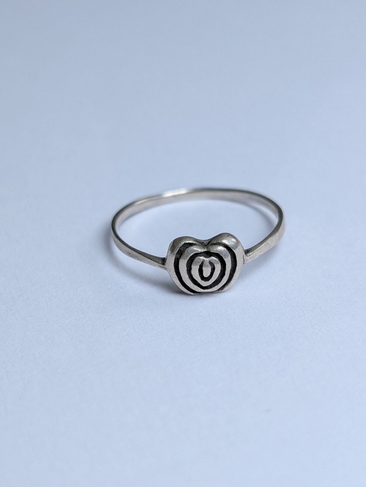 Vintage Thin Sterling Silver Ring | Size K | 925 Silver
