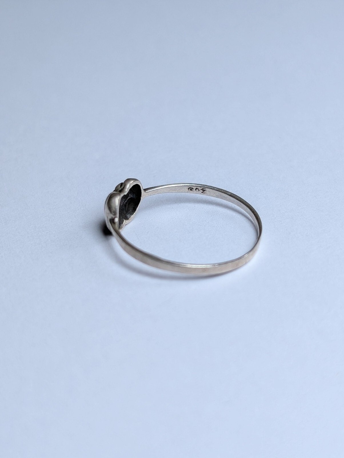 Vintage Thin Sterling Silver Ring | Size K | 925 Silver - Image 2