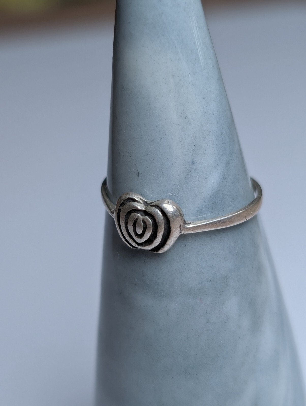 Vintage Thin Sterling Silver Ring | Size K | 925 Silver - Image 4