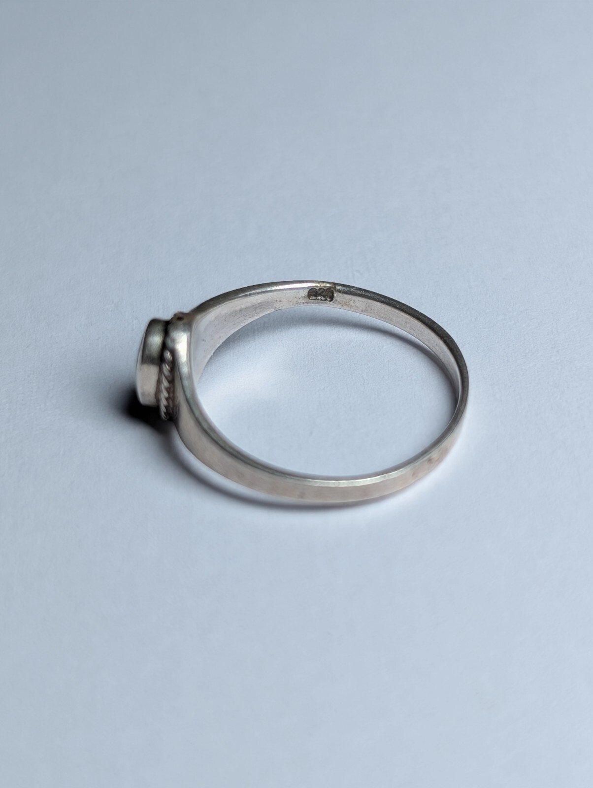 Vintage Sterling Silver Abalone Ring | Size L 1/2 | 925 Silver - Image 2