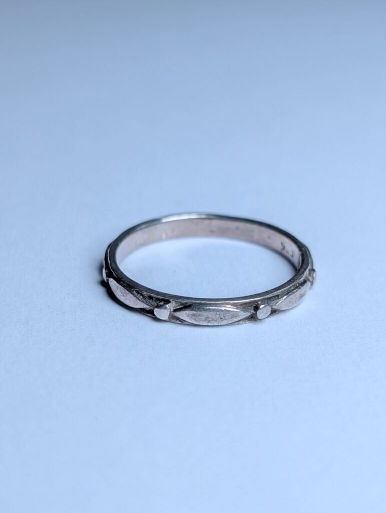 Vintage Sterling Silver Band Ring | Size P | 925 Silver