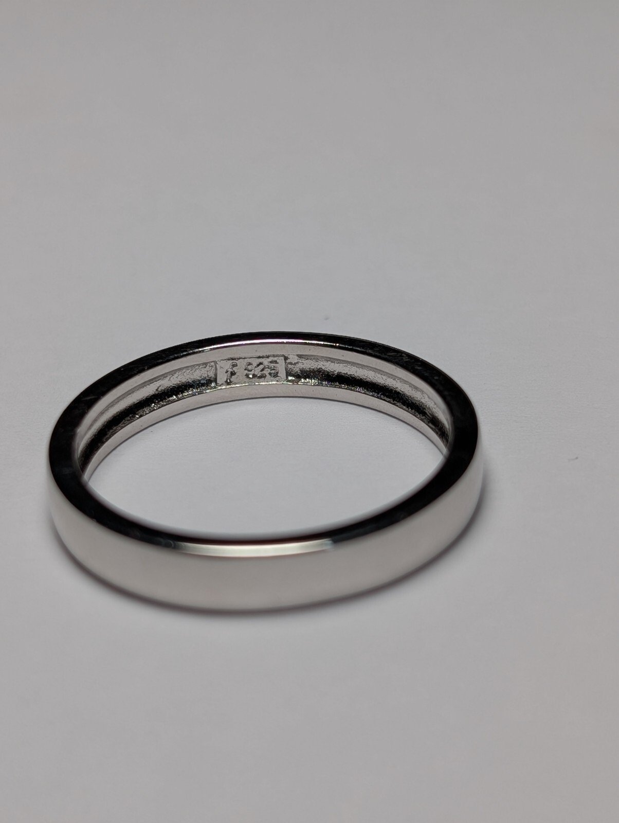Vintage Sterling Silver Simple Minimalist Band Ring | Size V | 925 Silver - Image 2