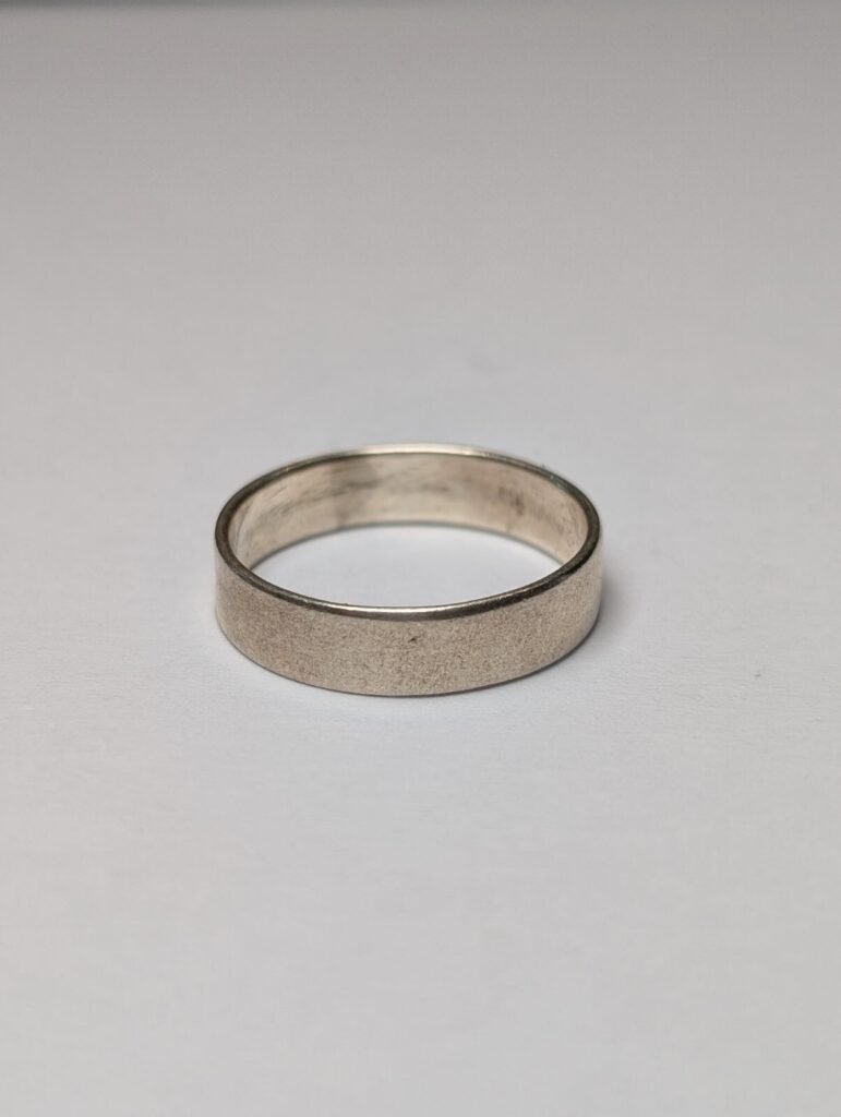 Vintage Sterling Silver Minimalist Band Ring | Size L | 925 Silver
