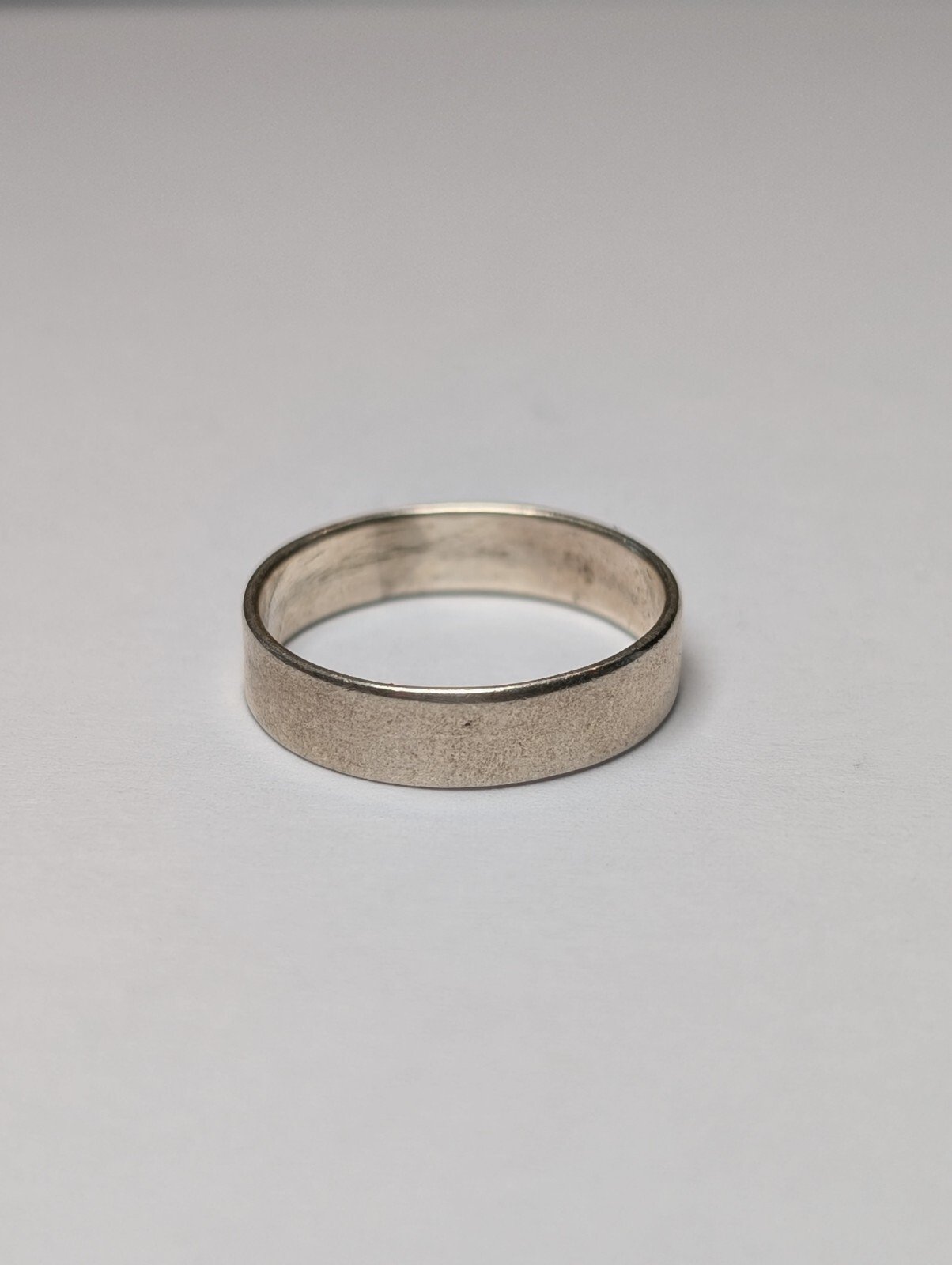 Vintage Sterling Silver Minimalist Band Ring | Size L | 925 Silver
