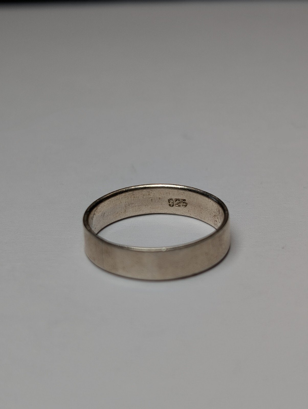 Vintage Sterling Silver Minimalist Band Ring | Size L | 925 Silver - Image 2