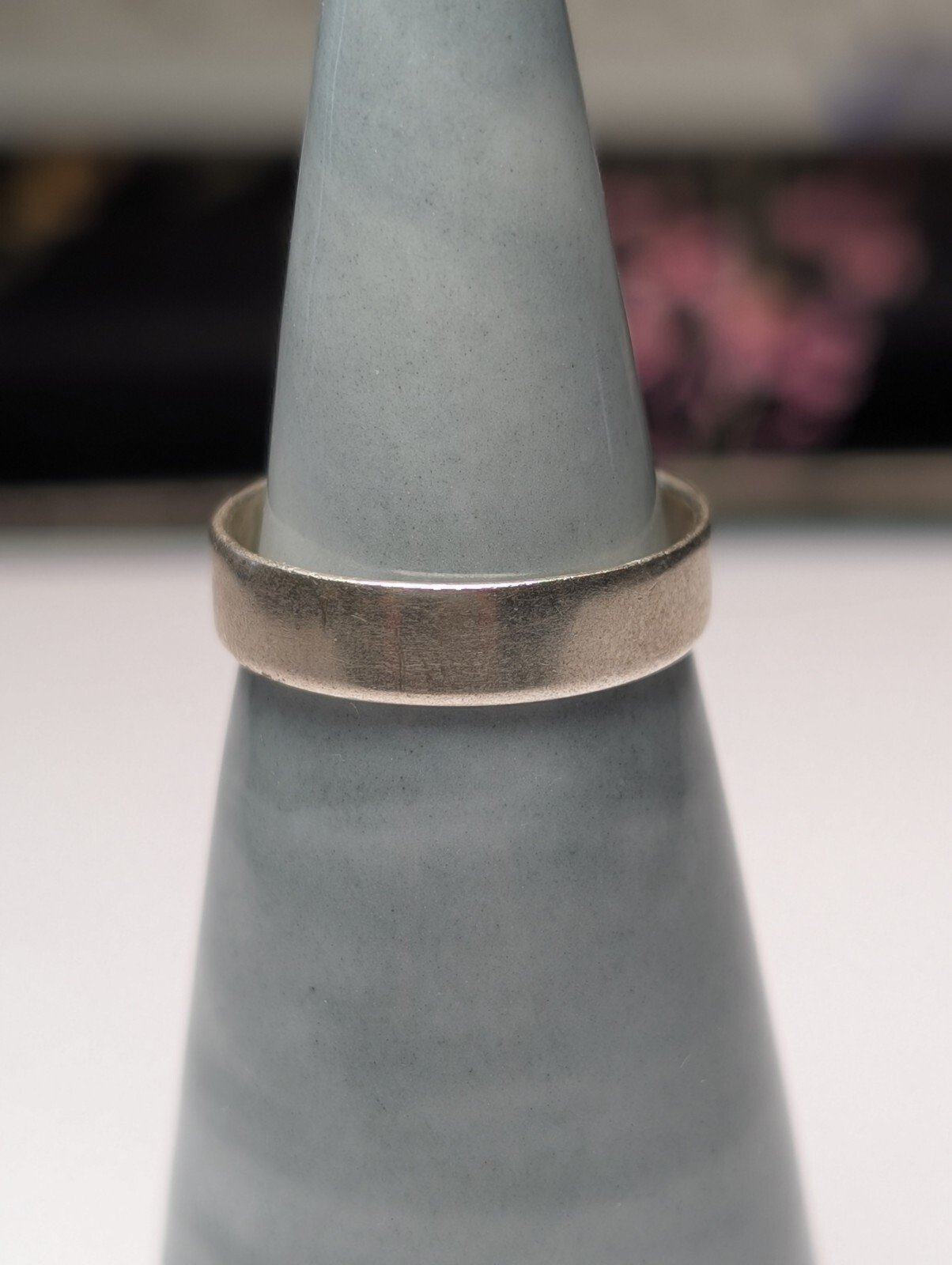 Vintage Sterling Silver Minimalist Band Ring | Size L | 925 Silver - Image 3