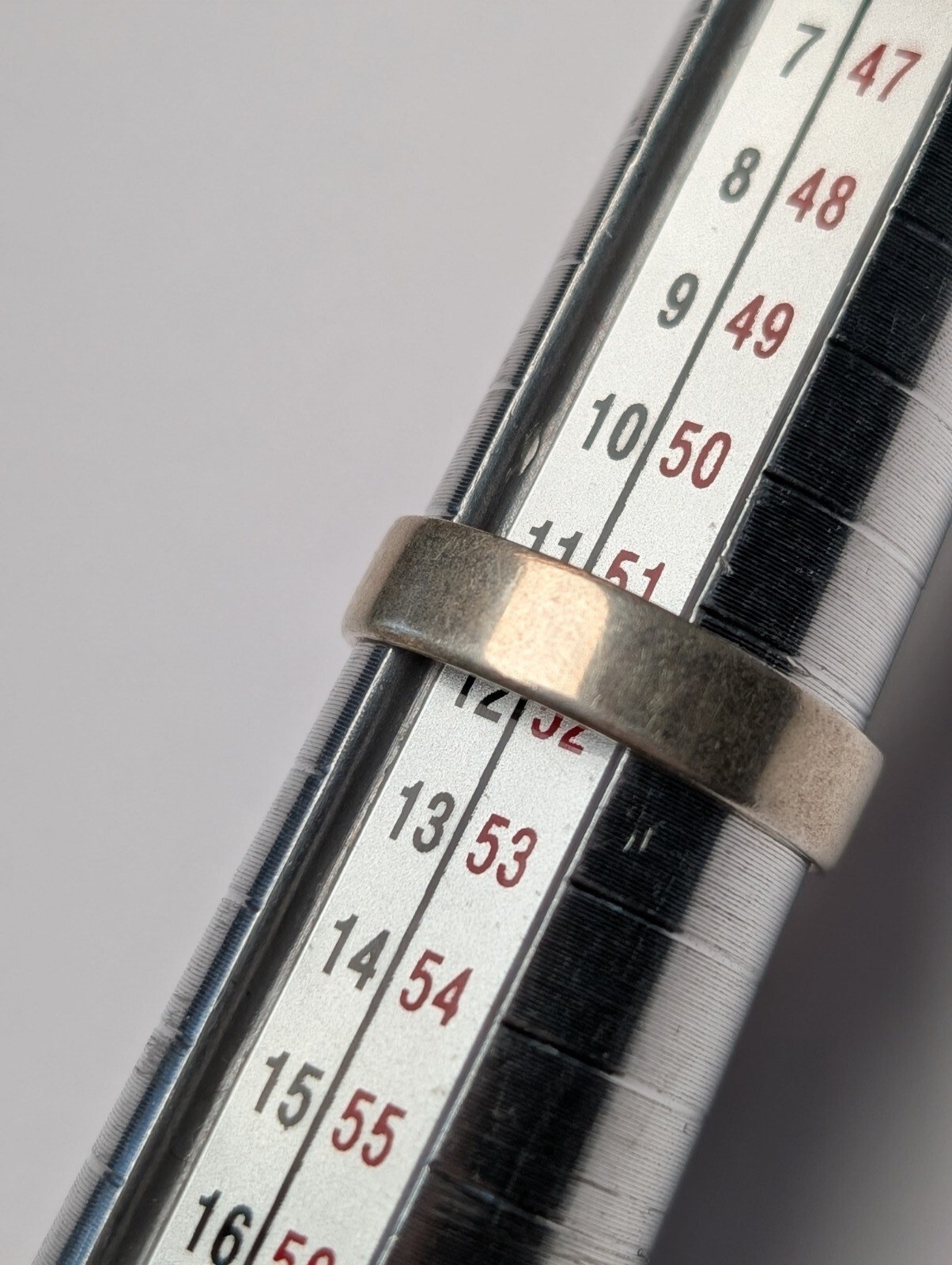 Vintage Sterling Silver Minimalist Band Ring | Size L | 925 Silver - Image 4