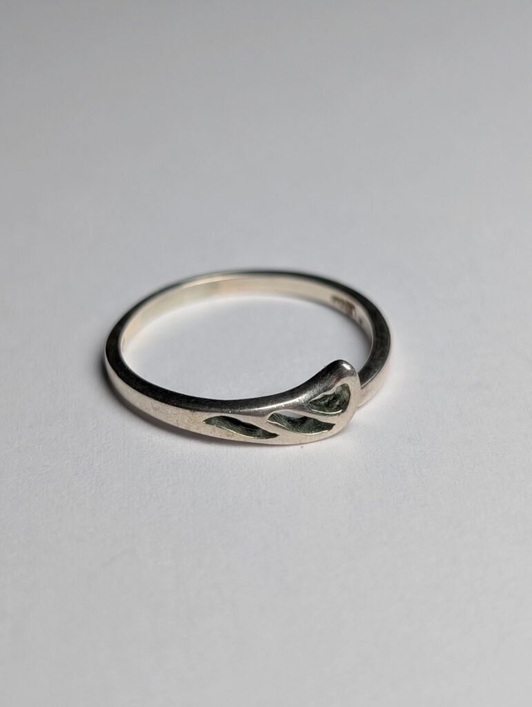 Vintage Sterling Silver Band Ring | Size L | 925 Silver