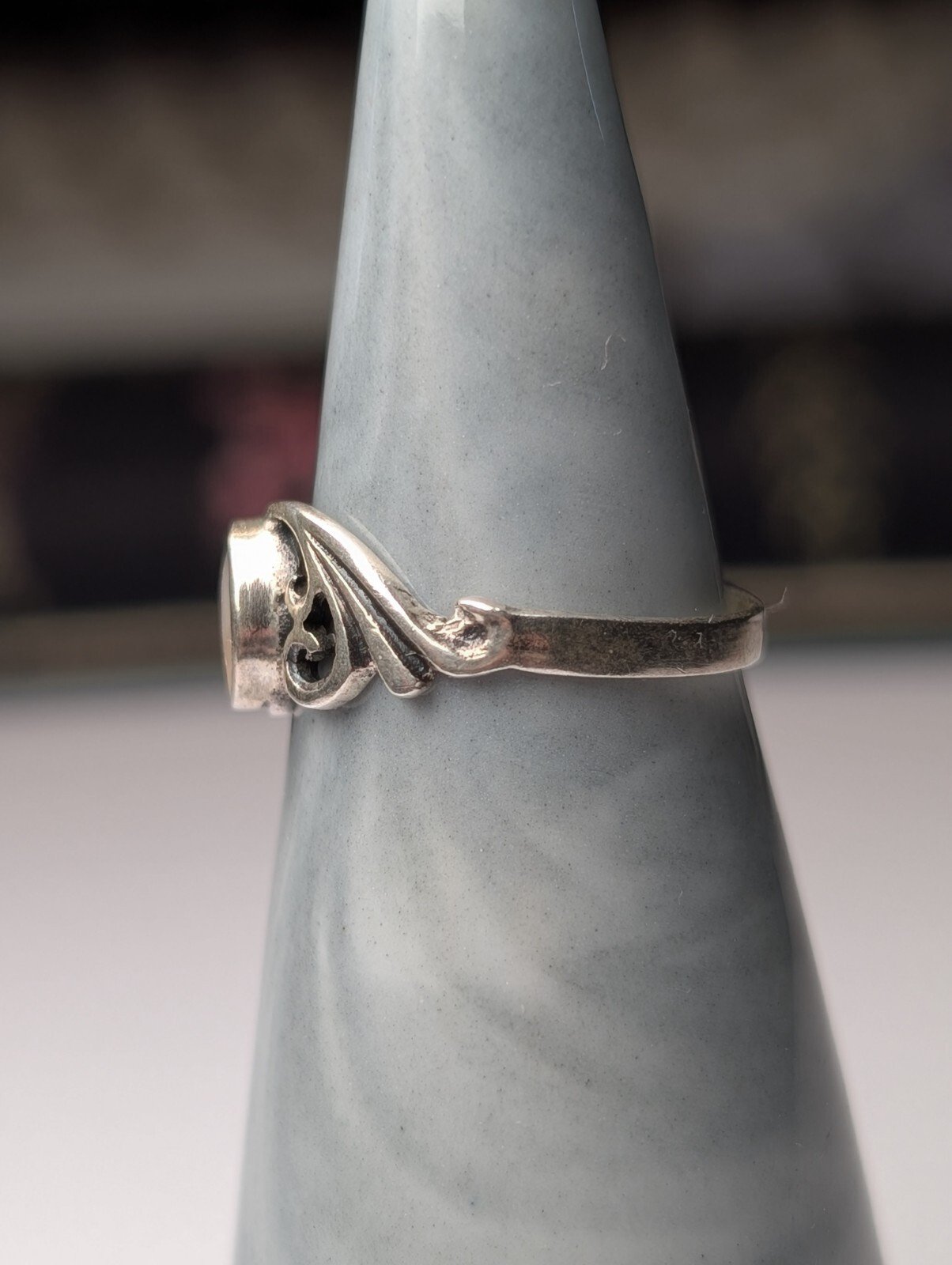 Vintage Sterling Silver Abalone Ring | Size I | 925 Silver - Image 6