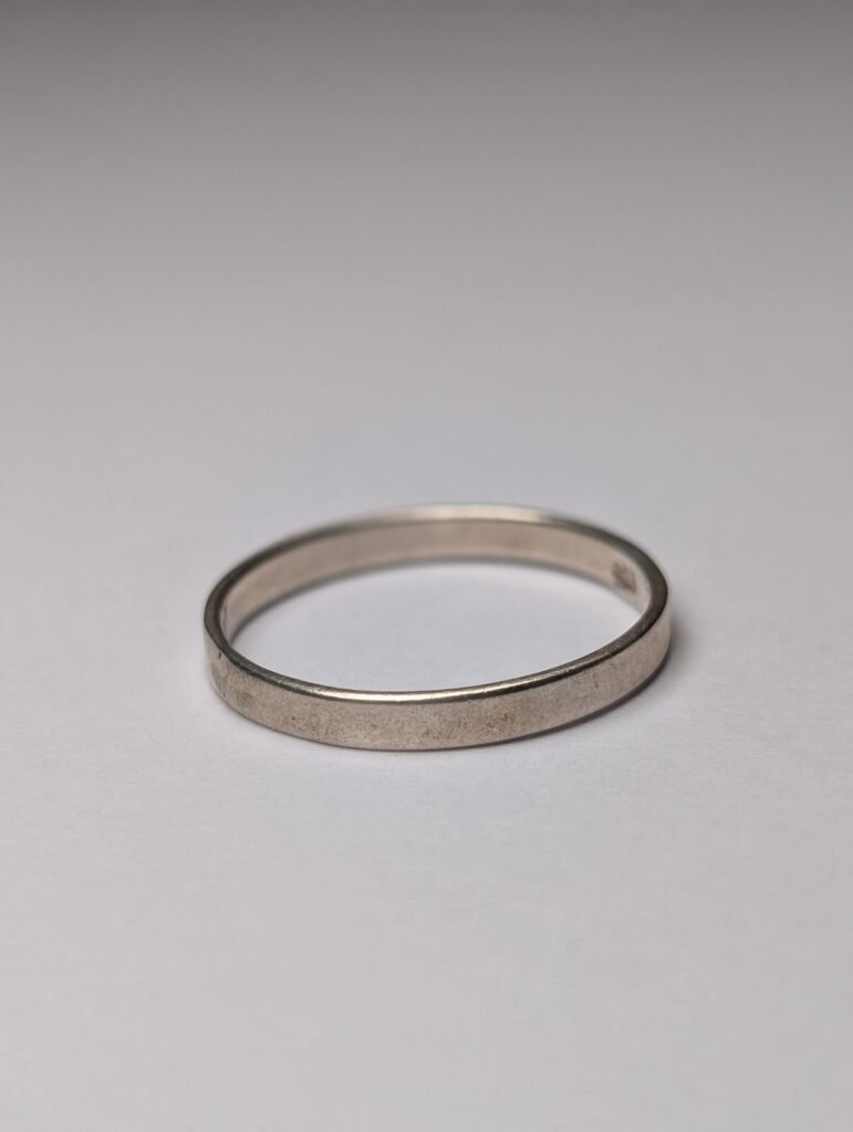 Vintage Sterling Silver Simple Thing Band Ring | Size L | 925 Silver