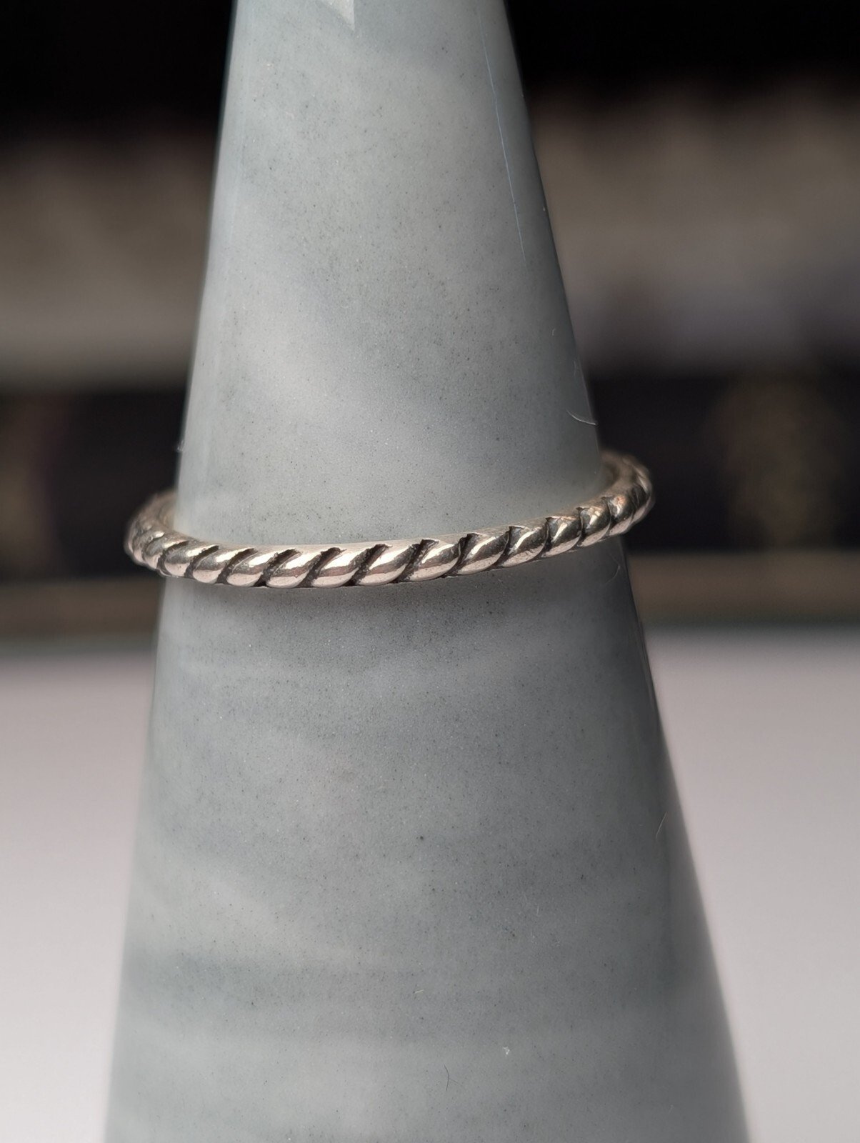 Vintage Sterling Silver Simple Rope Style Band Ring | Size M | 925 Silver - Image 6