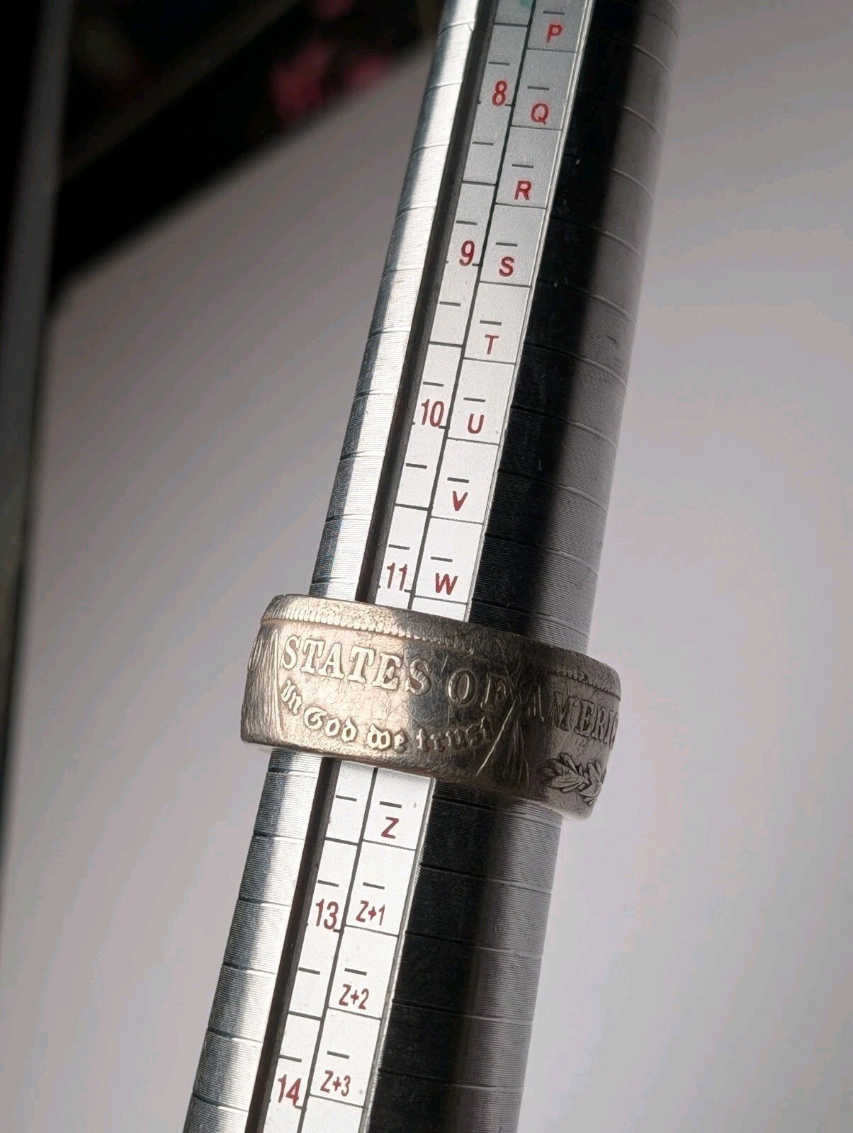 Vintage 90% Silver 1921 Morgan Dollar Coin Ring | Size X - X 1/2 | 900 Silver - Image 10