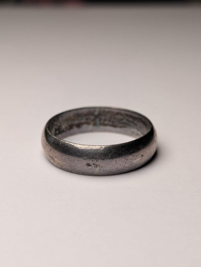 Vintage Sterling Silver 1974 Band Ring | Size S 1/2 | 925 | Made In London